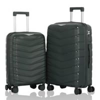 طقم شنط سفر ضد الكسر من مكون من قطعتين خامة البولي...