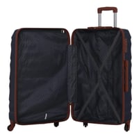 مجموعة - شنط سفر صلبة - مكونة من 3 قطع - مميز بأطا...