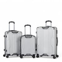 طقم حقائب سفر صلبة من 3 قطع - بكفرات دبل 360 درجة...