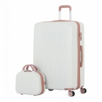 طقم حقائب سفر مكون من 4 قطع يشمل حقيبة يد - بكفرات...