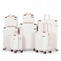 طقم شنط سفر دبش عرايس 7 قطع بسحاب متين - كفرات مزد...