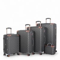 طقم حقائب "عرائس" فاخر ومتكامل - 5 قطع من ABS عالي...