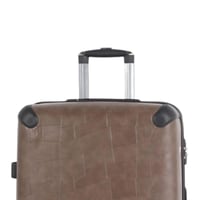 طقم حقائب سفر فاخرة ومحصنة - 4 قطع (3 ترولي + 1 حق...