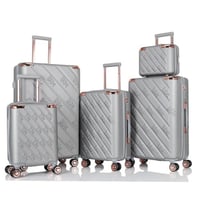 طقم شنط سفر دبش مكون من 5 قطع دبل كفرات بتفاصيل نح...