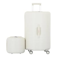 طقم شنط سفر فايبر بتصميم أسطواني مبتكر ومقاوم للما...