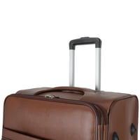 طقم حقائب سفر جلد 3 قطع بخامة جلد PU الفاخرة، تصمي...