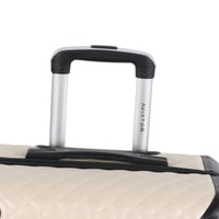 طقم حقائب سفر فاخرة ومحصنة - 5 قطع (3 ترولي + 2 حق...