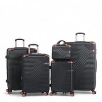 طقم حقائب سفر فاخرة للعرائس - 5 قطع (مقاسات كبيرة...