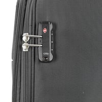 طقم شنط سفر قماش 3 قطع دبل كفرات هيكل ألمونيوم وسح...