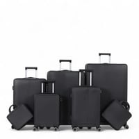 طقم شنط سفر - مكون من 7 قطع يشمل 5 شنط تروللي وشنط...