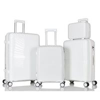 طقم شنط سفر 4 قطع ضد الكسر دبل كفرات ومقبض ألمونيو...