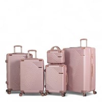 طقم حقائب سفر فاخرة للعرائس - 5 قطع (مقاسات كبيرة...