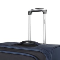 طقم شنط سفر قماش 3 قطع دبل كفرات هيكل ألمونيوم وسح...