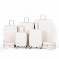 طقم شنط سفر دبش عرايس 7 قطع بسحاب متين - كفرات مزد...