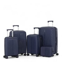 طقم حقائب سفر فاخرة ومتينة - 5 قطع من البولي بروبل...