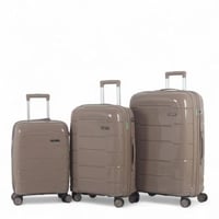 طقم حقائب سفر - مكون من 3 قطع - مصنوع من البولي بر...