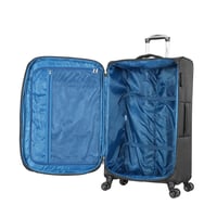 طقم شنط سفر قماش 3 قطع دبل كفرات هيكل ألمونيوم وسح...