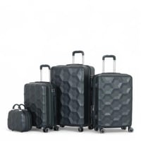 طقم حقائب سفر مكون من 4 قطع يشمل حقيبة يد - بكفرات...