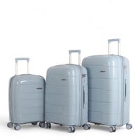 طقم حقائب سفر - مكون من 3 قطع - مصنوع من البولي بر...