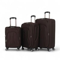 طقم حقائب سفر قماشي مكون من 3 قطع . تتميز الحقائب...