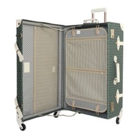 طقم حقائب سفر كلاسيك - مصنوع من الخشب الصلب والجلد...