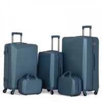 طقم حقائب سفر دبش - مكون من 5 قطع يشمل 3 شنط ترولل...