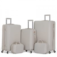 طقم حقائب سفر دبش - مكون من 5 قطع يشمل 3 شنط ترولل...