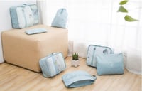 طقم منظمات داخلية لحقيبة السفر 7 في 1