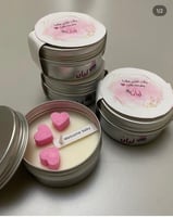 توزيعات مواليد قلوب ورديه