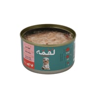 لقمة طعام رطب دجاج مع السلمون بالجيلي للقطط الصغير...