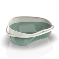 ليتر بوكس بزاوية للقطط - لون اخضر