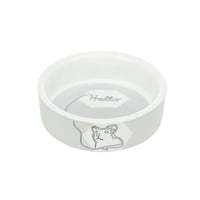 صحن سيراميك صغير للطعام الرطب - رمادي