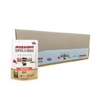 كرتون موراندو سوبر فود طعام رطب للقطط بالسالمون 24...