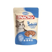 سناكي أظرف طعام رطب بالسالمون للقطط المعقمة بالجلي...