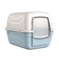 ليتر بوكس مغلق للقطط مع مجرفه داخليه وفلتر - لون ا...