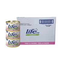 لايف كات طعام رطب للقطط بنكهة التونة مع السلمون 24...