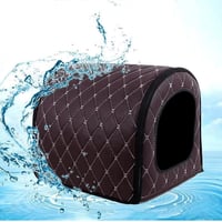 بيت القطط صغير الحجم وأنيق مصنوع من الجلد الصناعي