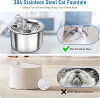 نافورة مشربية ماء ستيل كهربائية دائرية