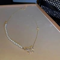 سلسال Zircon pearl موديل كوري 18K
