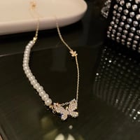 سلسال Zircon pearl موديل كوري 18K