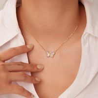 سلسال butterfly الذهبي 18K