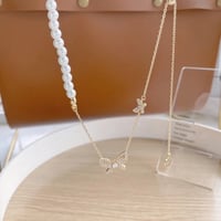 سلسال Zircon pearl موديل كوري 18K