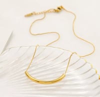 سلسال جذاب شكل الأبتسامة 18K