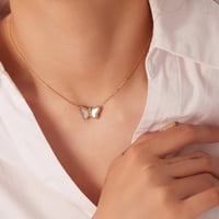 سلسال butterfly الذهبي 18K