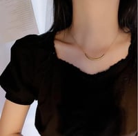 سلسال جذاب شكل الأبتسامة 18K