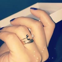 خاتم اكسسوار مطلي بالذهب