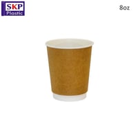 اكواب ورقية دبل 8 اونص الوان متعددة (500 حبة)