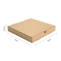 علب كرتون بيتزا كرافت 33×33 (50 حبة)