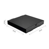 علب كرتون بيتزا أسود 29×29 (50 حبة)