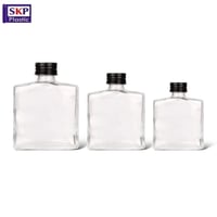 علب زجاج شكل مربع بغطاء المنيوم 250مل (كرتون 80حبة...